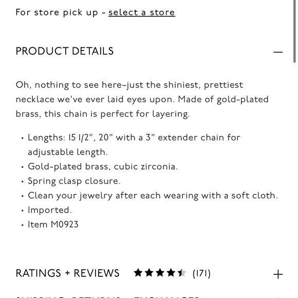 Madewell Herringbone Chain Necklace - Picture 5 of 5